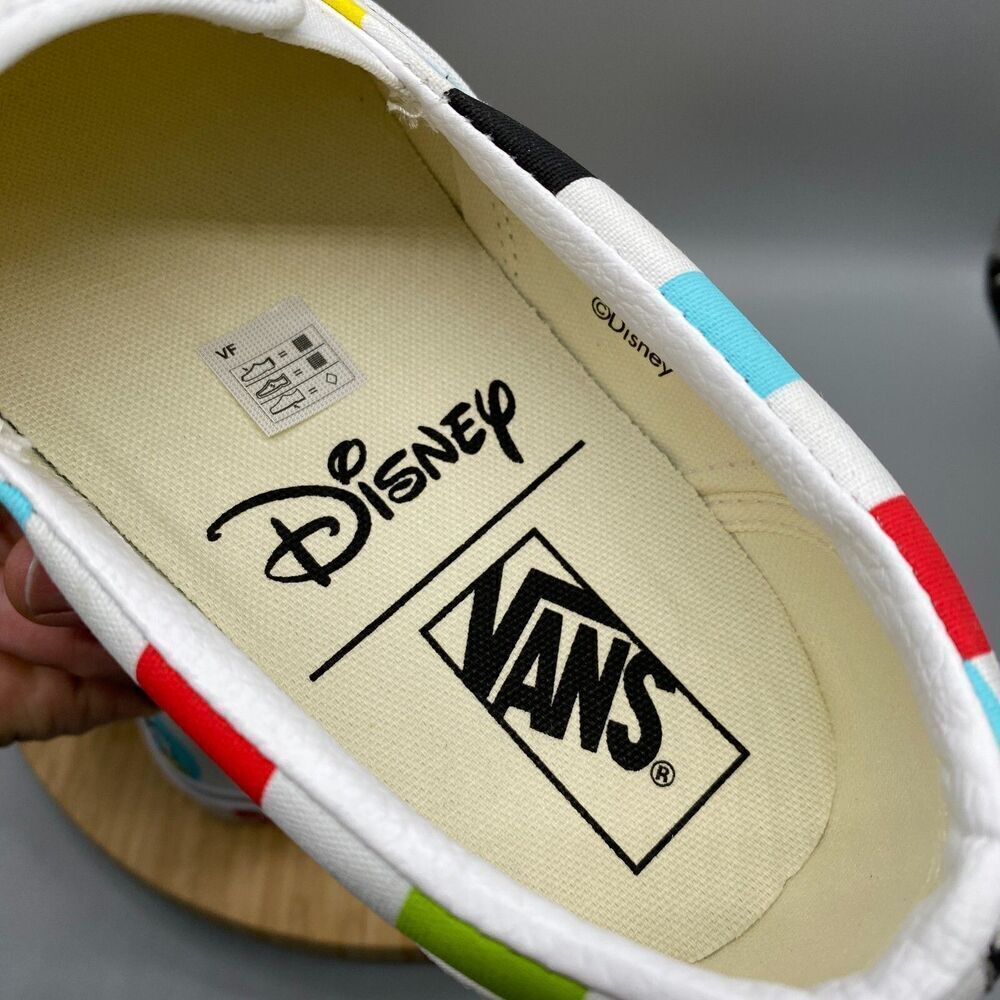 Vans Disney 50th Anniversary Mickey & Friends Slip-O White Sneaker Shoes Mens 10 - Picture 14 of 16